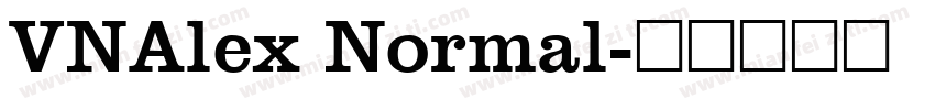 VNAlex Normal字体转换